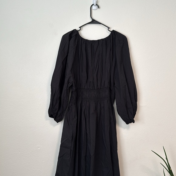 Madewell V-Neck Balloon-Sleeve Maxi Dress in Black - Picture 12 of 13